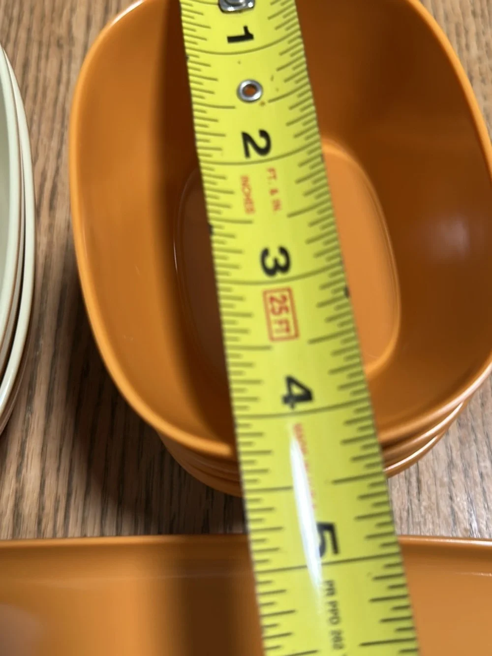 Pier One pumpkin Orange melamine Serving Bowl and Dip Set